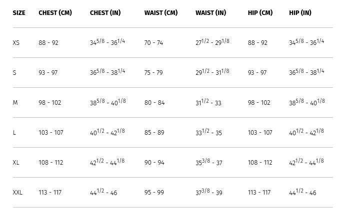 2XU Mens Triathlon Shorts 0 Size Chart